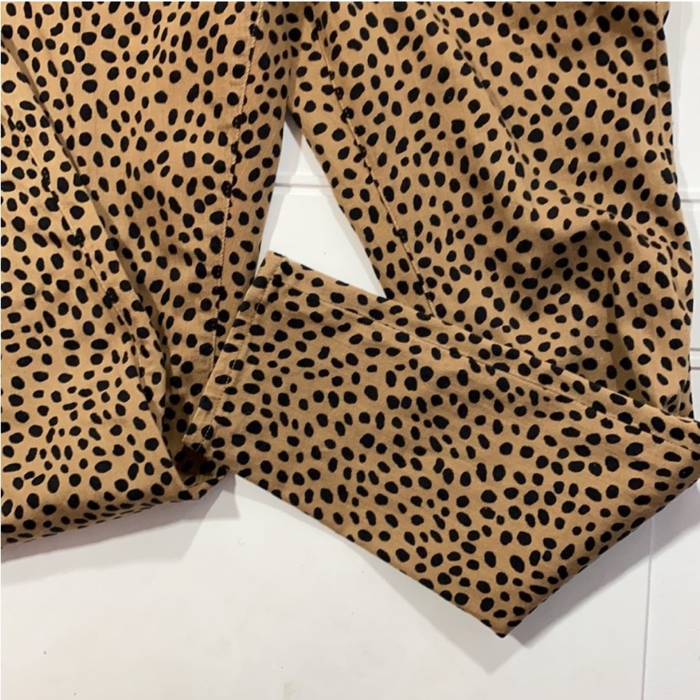 J.Crew‎ 9" High-Rise Toothpick Skinny Jeans in Leopard Dot Animal Print Size 29 - Picture 4 of 8